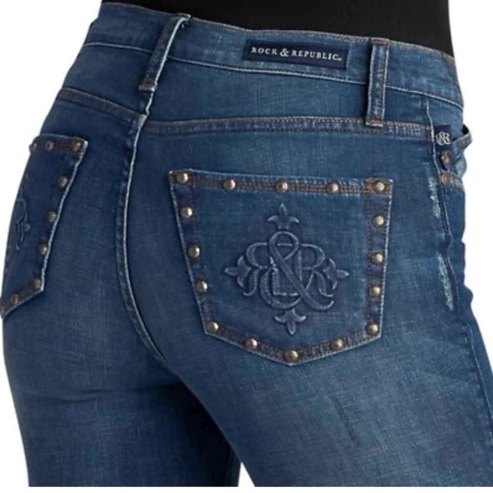 Rock & Republic Women's Blue Bootcut Jeans